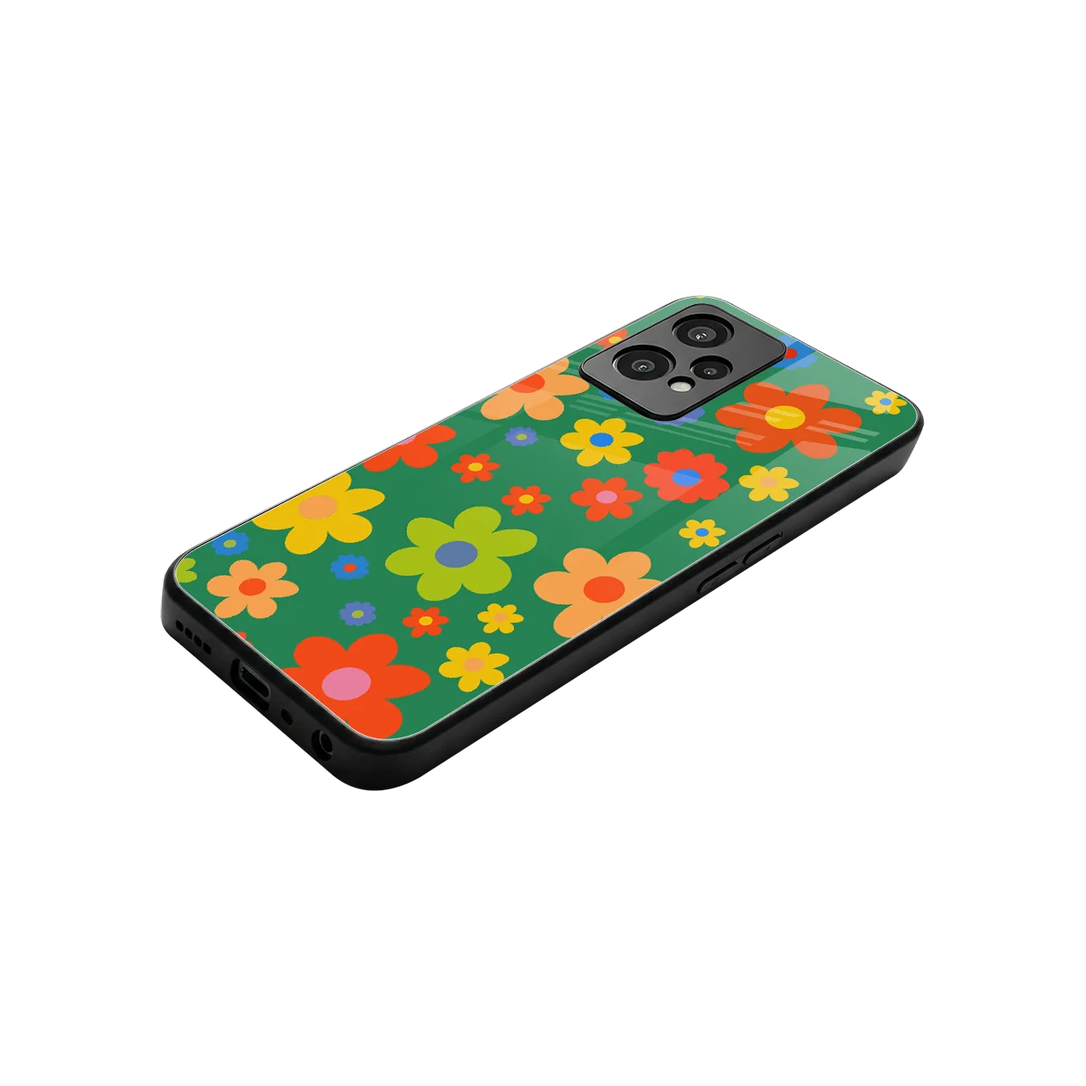 Greenery Blossom stylish phone case for oneplus nord ce 2 lite | glossy glass and slim fit