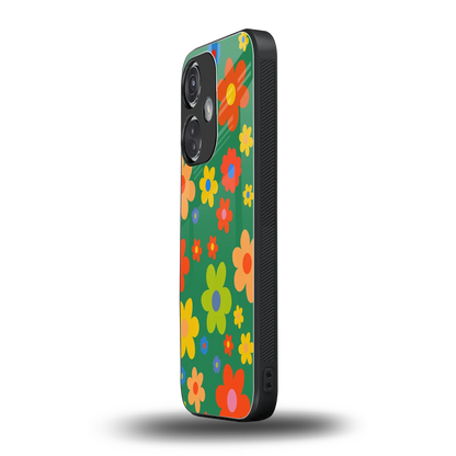 Greenery Blossom oneplus nord ce 3 mobile cover | shockproof glass phone case
