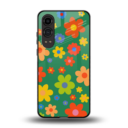 Greenery Blossom back phone cover | glass case for oneplus nord ce 4 lite
