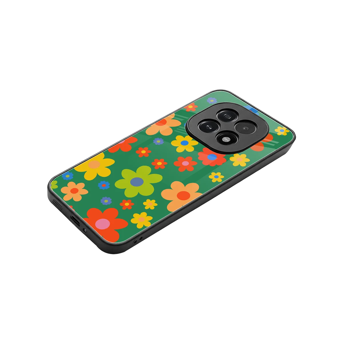 Greenery Blossom stylish phone case for oppo f29 5g | glossy glass and slim fit