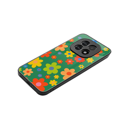 Greenery Blossom stylish phone case for oppo f29 5g | glossy glass and slim fit