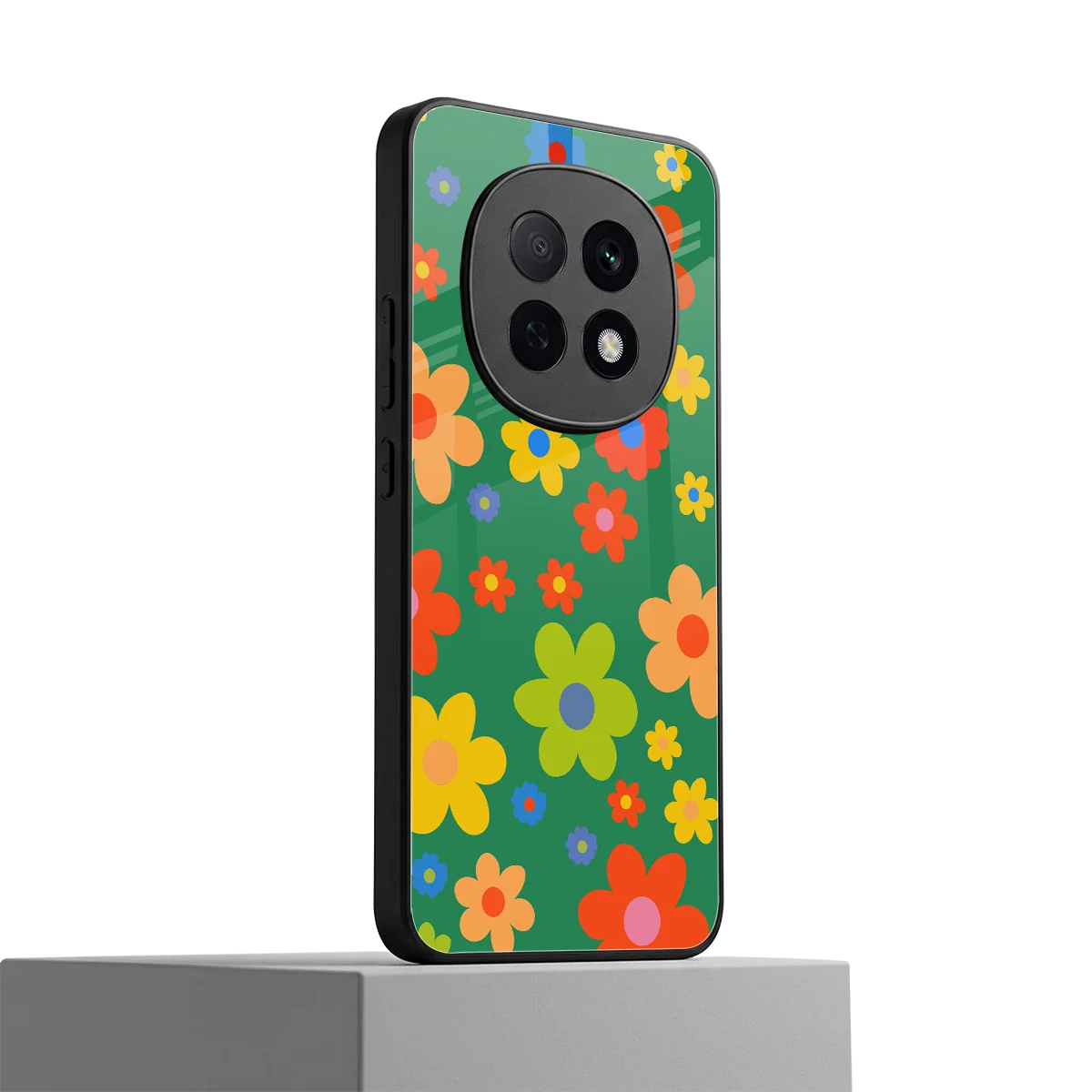 Greenery Blossom oppo f29 pro 5g mobile cover | shockproof glass phone case