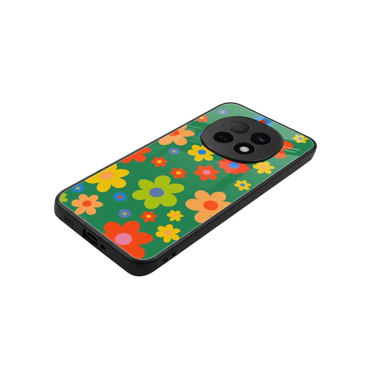 Greenery Blossom stylish phone case for oppo f29 pro 5g | glossy glass and slim fit