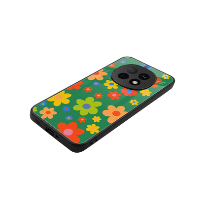 Greenery Blossom stylish phone case for oppo f29 pro 5g | glossy glass and slim fit