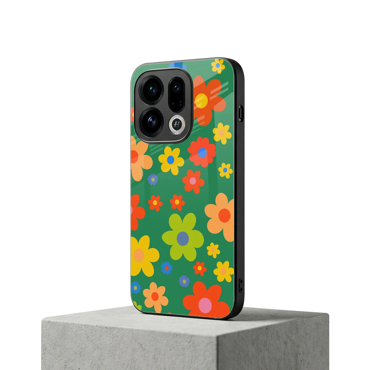 Greenery Blossom oppo find x9 mobile cover | shockproof glass phone case