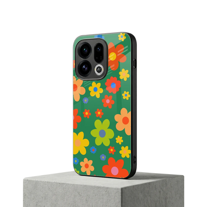 Greenery Blossom oppo find x9 mobile cover | shockproof glass phone case