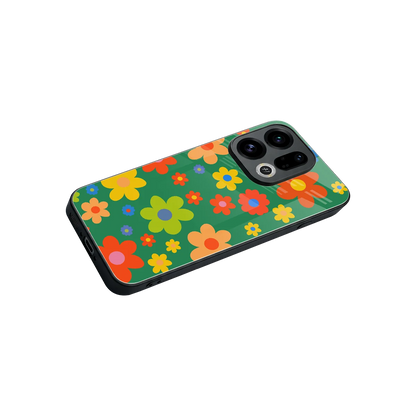 Greenery Blossom stylish phone case for oppo find x9 | glossy glass and slim fit