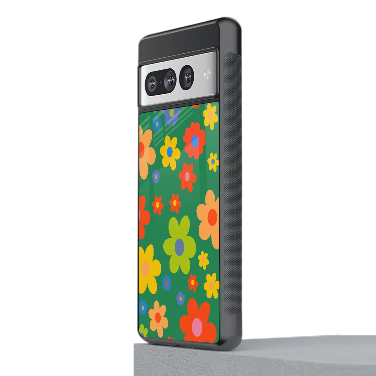 Greenery Blossom stylish phone case for google pixel 7 pro | glossy glass and slim fit
