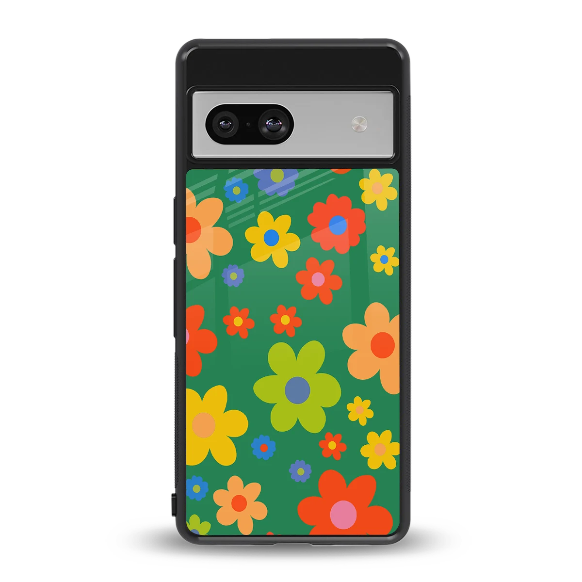 Greenery Blossom back phone cover | glass case for google pixel 7