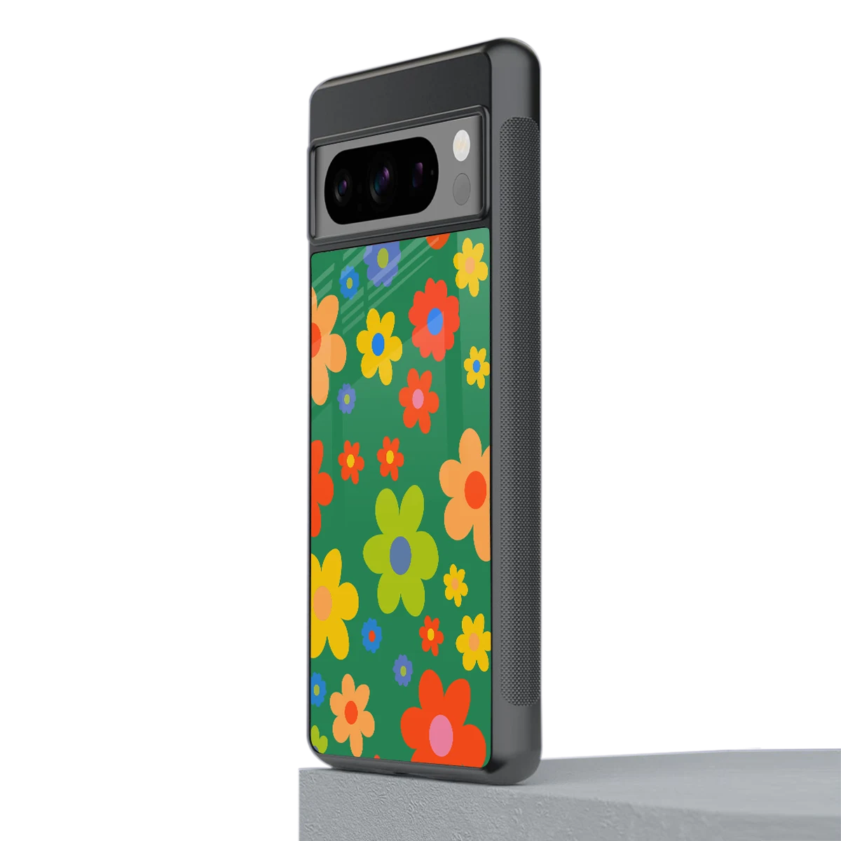 Greenery Blossom stylish phone case for google pixel 8 pro | glossy glass and slim fit