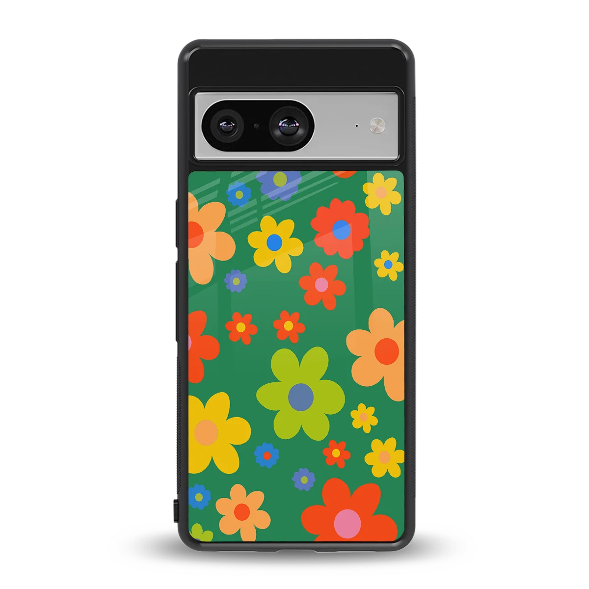 Greenery Blossom back phone cover | glass case for google pixel 8