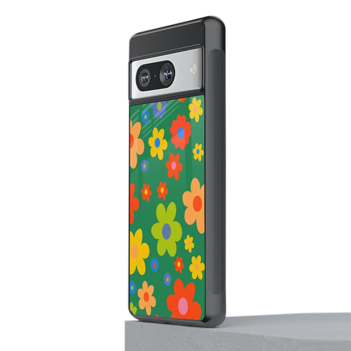 Greenery Blossom stylish phone case for google pixel 8 | glossy glass and slim fit