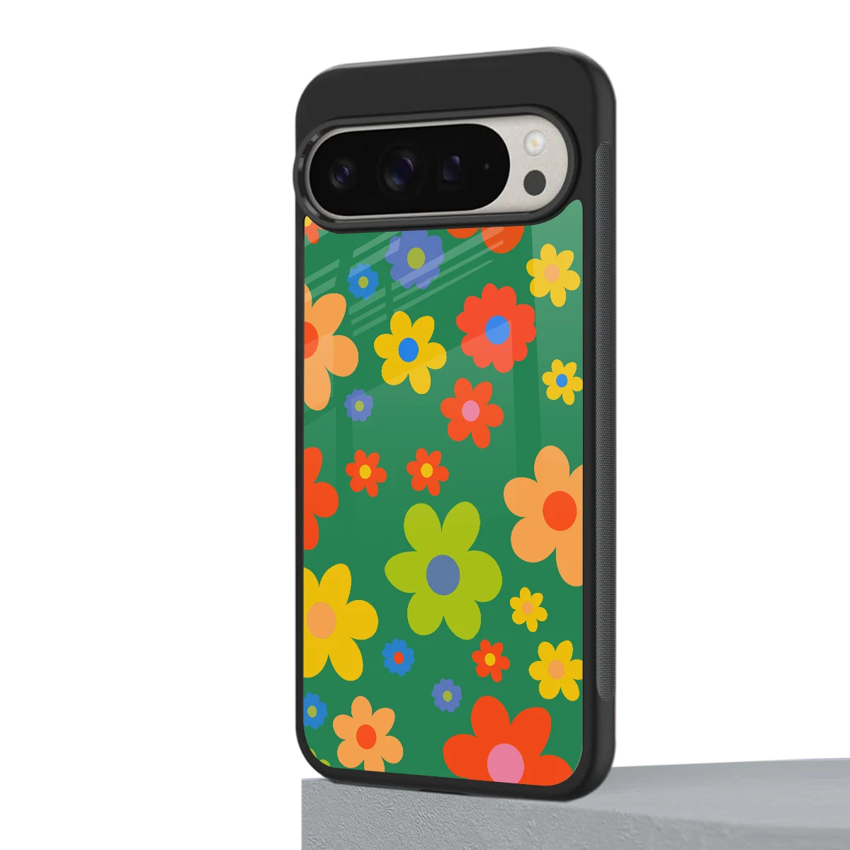 Greenery Blossom google pixel 9 pro mobile cover | shockproof glass phone case