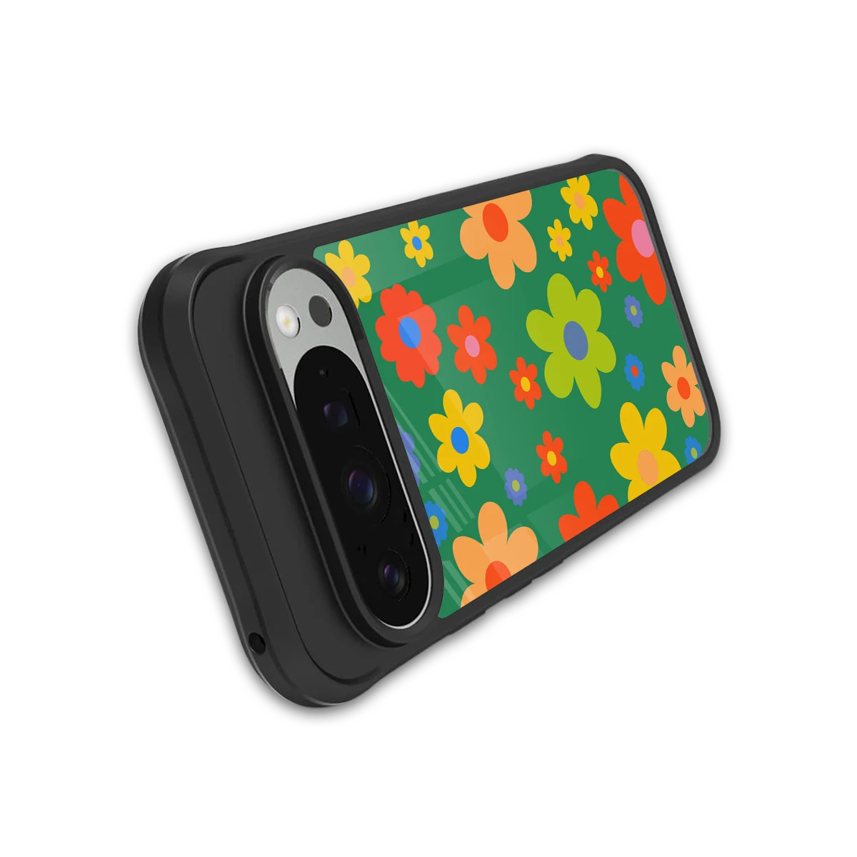 Greenery Blossom stylish phone case for google pixel 9 pro xl | glossy glass and slim fit