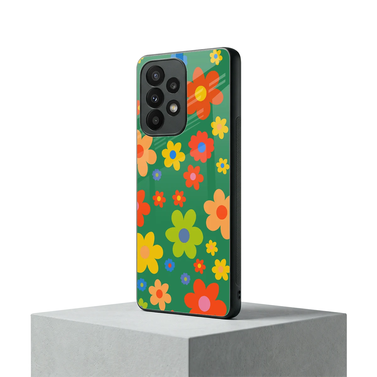 Greenery Blossom samsung galaxy a23 mobile cover | shockproof glass phone case