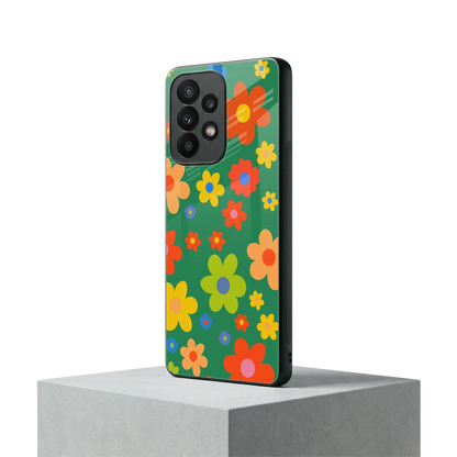 Greenery Blossom samsung galaxy a23 mobile cover | shockproof glass phone case