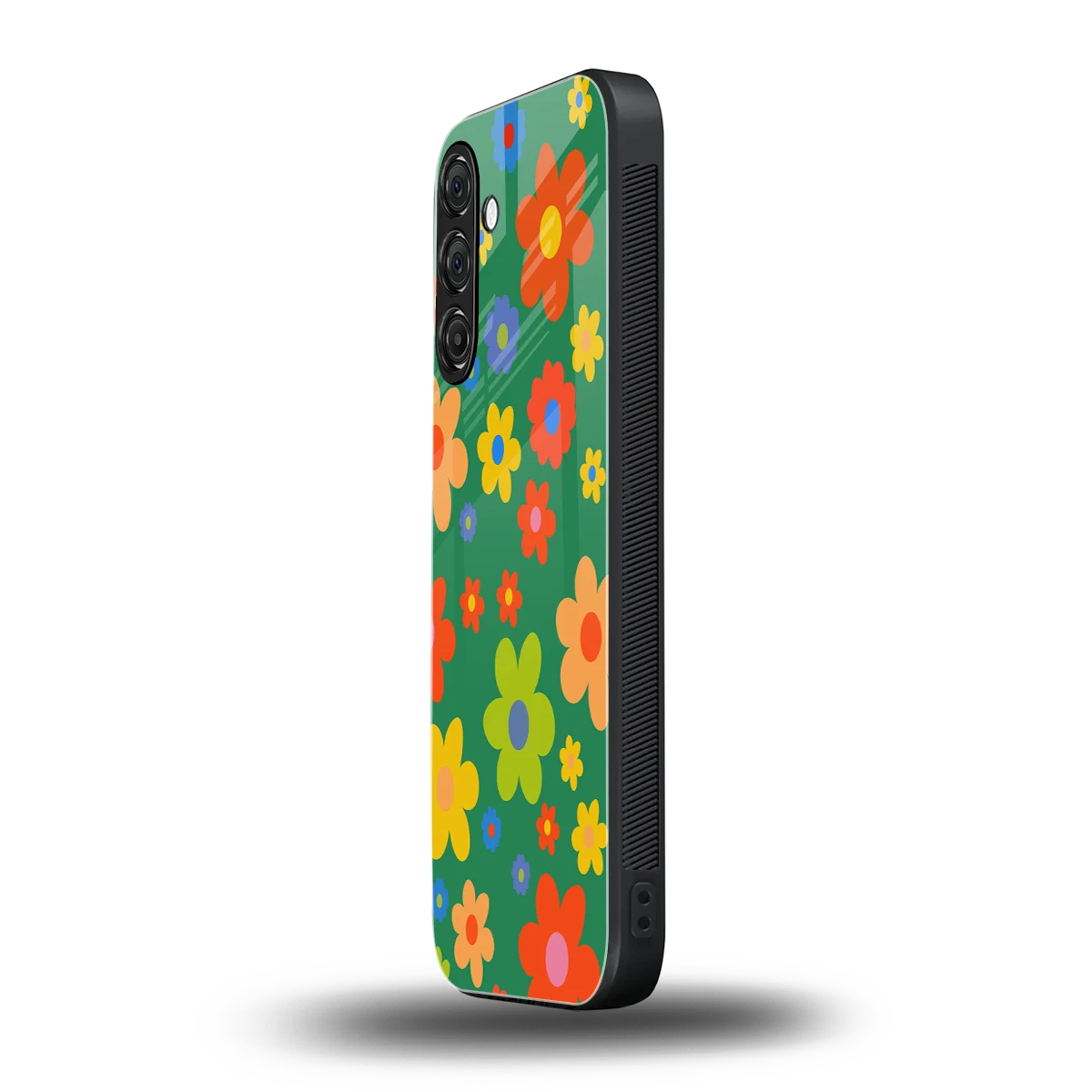 Greenery Blossom samsung galaxy a55 5g mobile cover | shockproof glass phone case