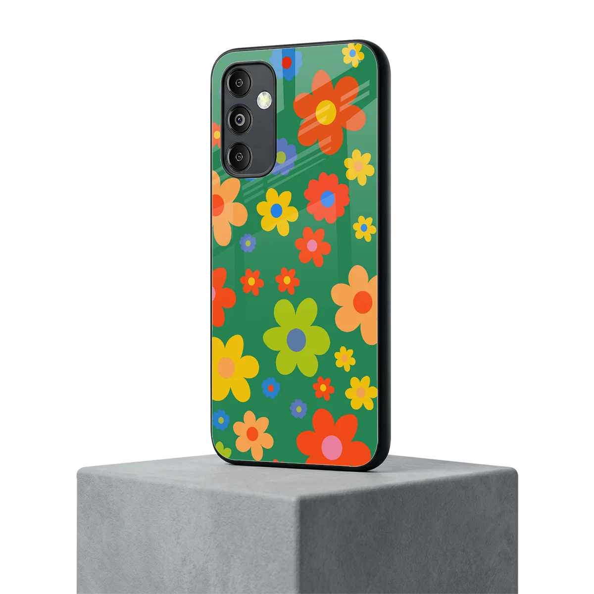 Greenery Blossom samsung galaxy m14 5g mobile cover | shockproof glass phone case