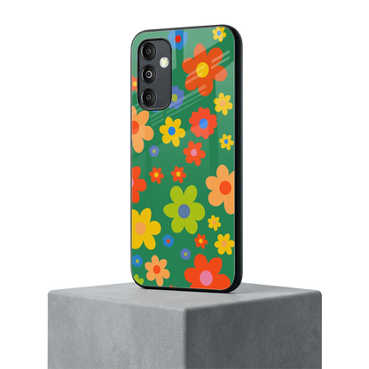 Greenery Blossom samsung galaxy m14 5g mobile cover | shockproof glass phone case