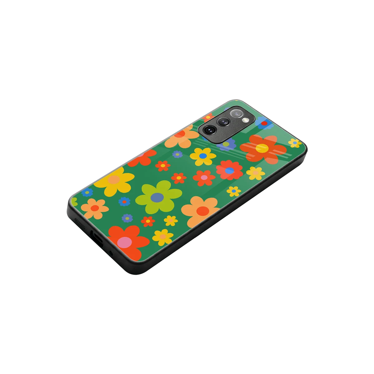 Greenery Blossom stylish phone case for samsung galaxy s20 fe | glossy glass and slim fit