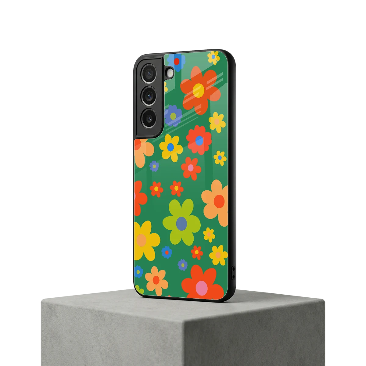 Greenery Blossom samsung galaxy s22 mobile cover | shockproof glass phone case