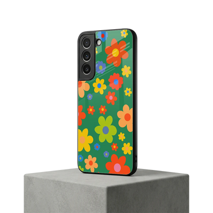 Greenery Blossom samsung galaxy s22 mobile cover | shockproof glass phone case