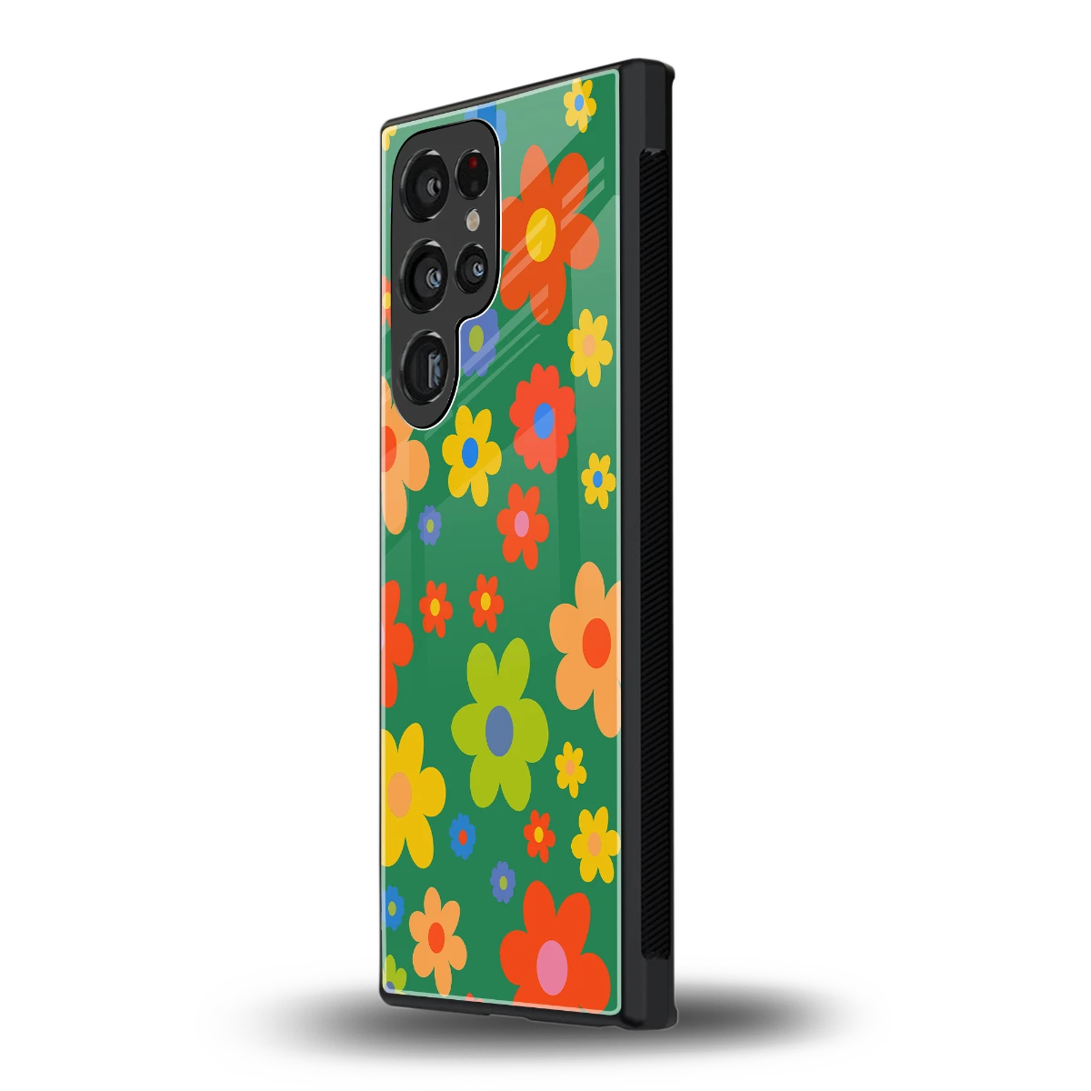 Greenery Blossom samsung galaxy s24 ultra mobile cover | shockproof glass phone case