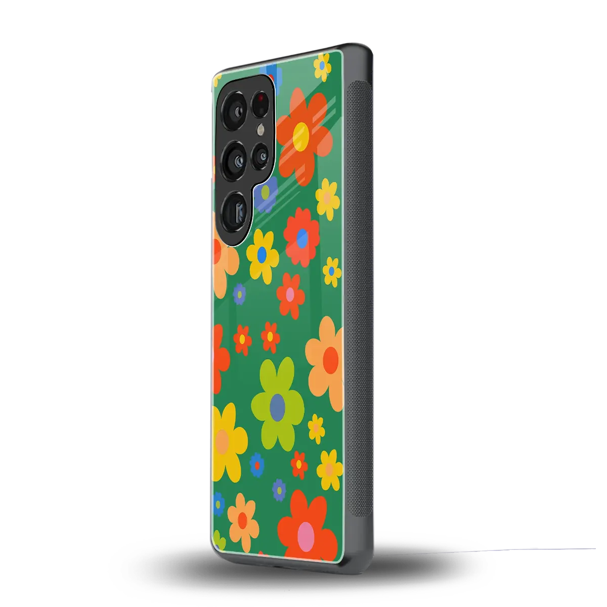Greenery Blossom samsung galaxy s25 ultra mobile cover | shockproof glass phone case