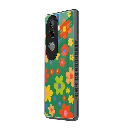 Greenery Blossom vivo v40e mobile cover | shockproof glass phone case