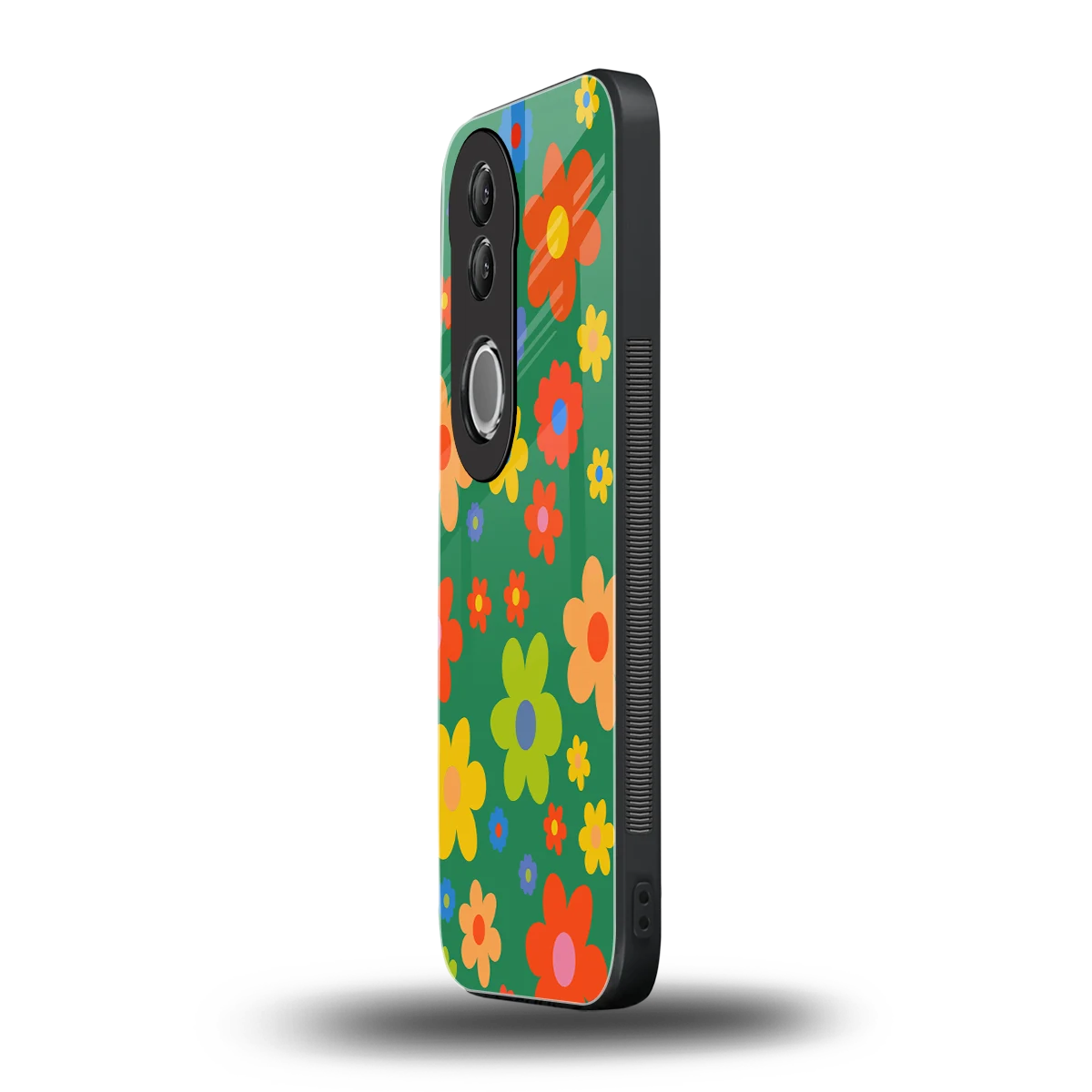 Greenery Blossom vivo v50 mobile cover | shockproof glass phone case