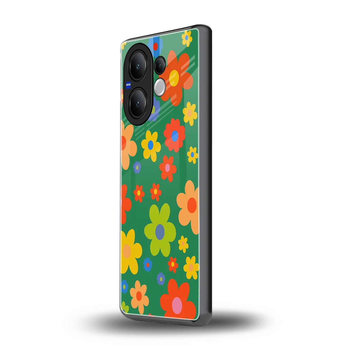 Greenery Blossom vivo v60 mobile cover | shockproof glass phone case