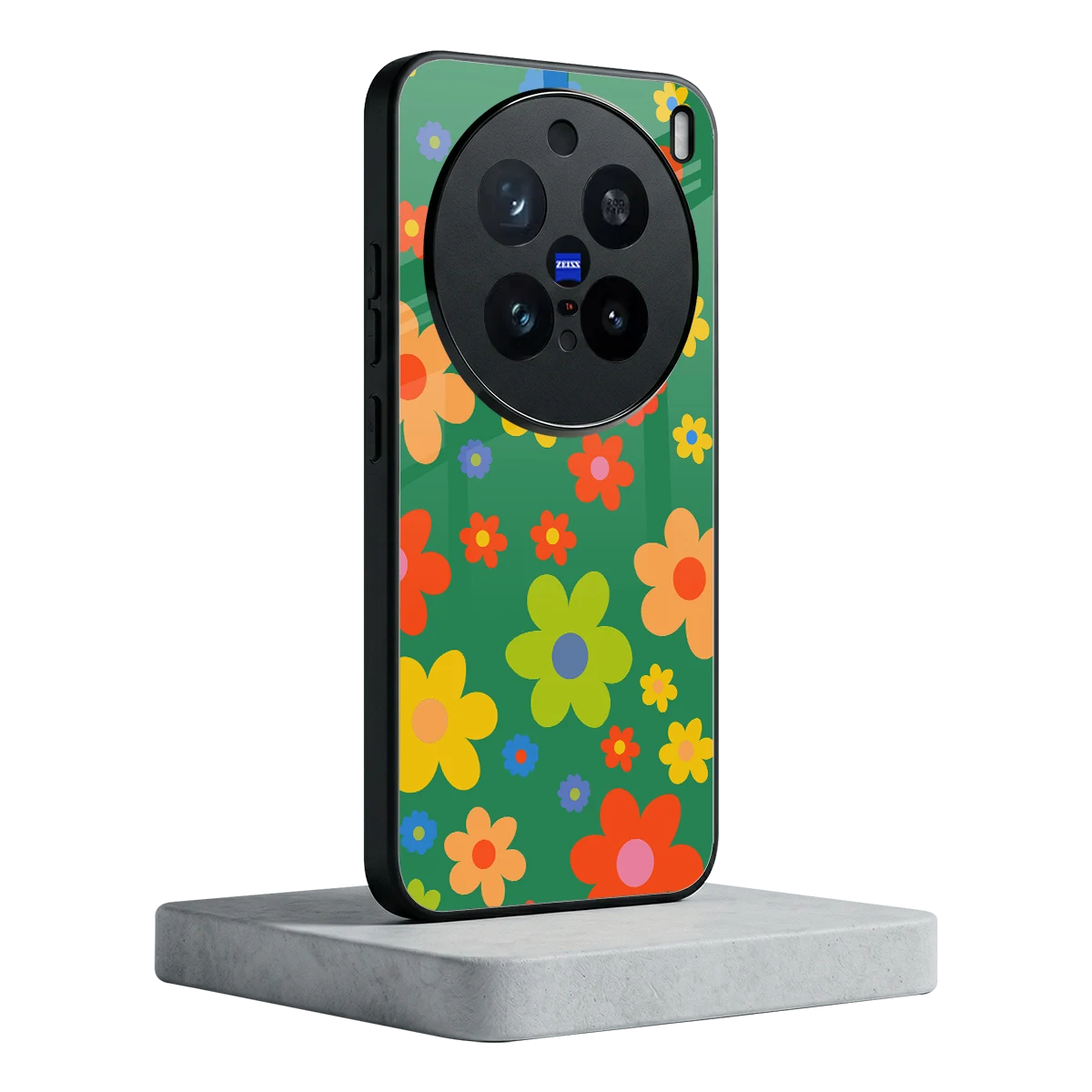 Greenery Blossom vivo x200 pro mobile cover | shockproof glass phone case