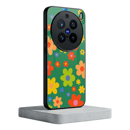 Greenery Blossom vivo x200 pro mobile cover | shockproof glass phone case