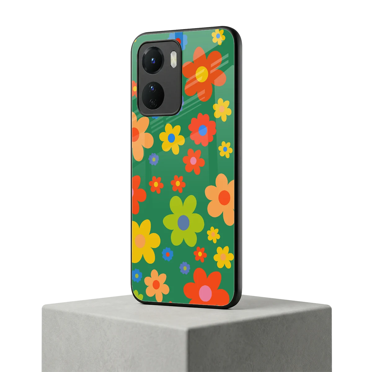 Greenery Blossom vivo y16 mobile cover | shockproof glass phone case
