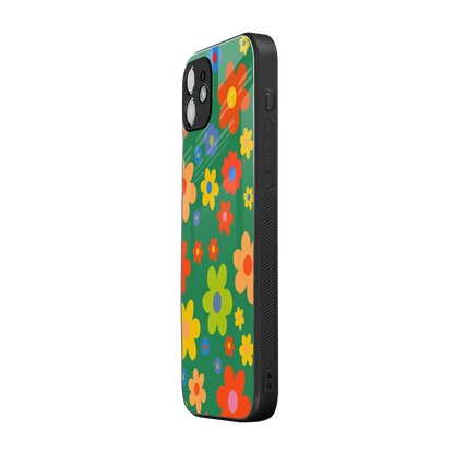Greenery Blossom iphone 11 mobile cover | shockproof glass phone case