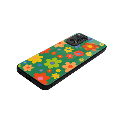 Greenery Blossom stylish phone case for redmi note 11 pro | glossy glass and slim fit