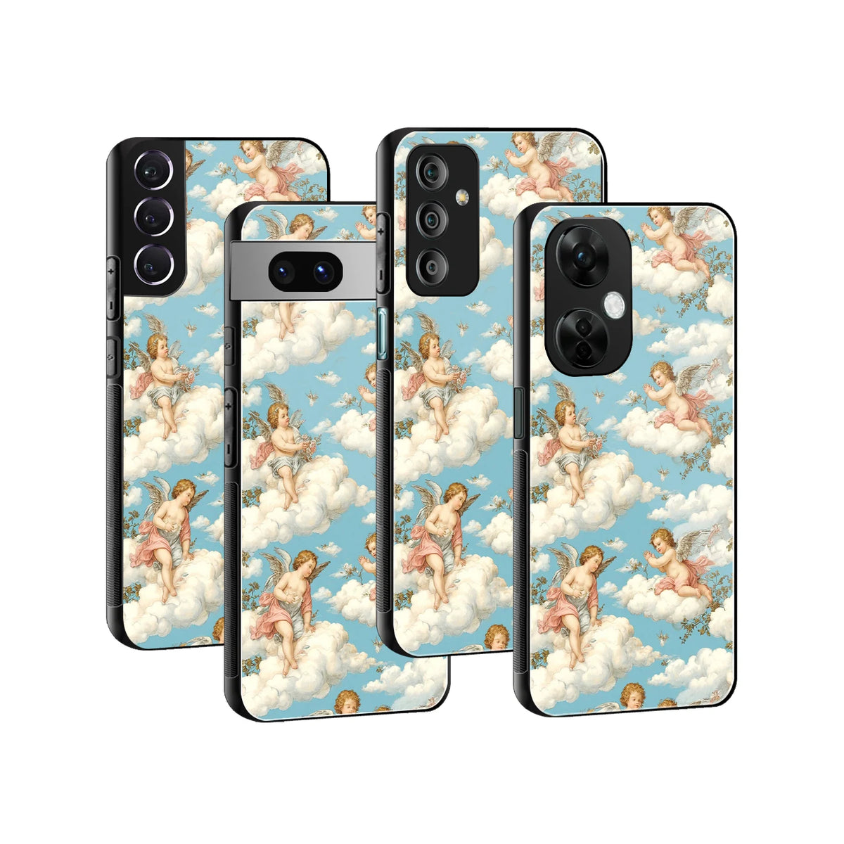 Stylish Glass Back Case for All Smartphones iPhone, Samsung, OnePlus, Pixel, Redmi, Oppo, Vivo, Motorola