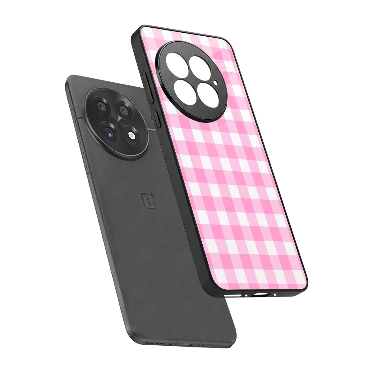 Hankie Harmony sleek oneplus 13 cover with tempered glass back and TPU edges