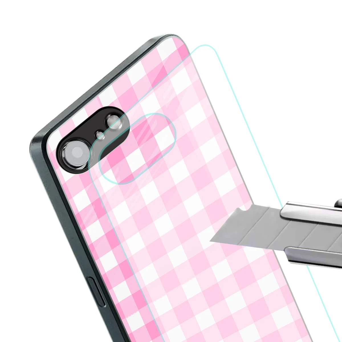 Hankie Harmony stylish phone case for iphone 16e | glossy glass and slim fit