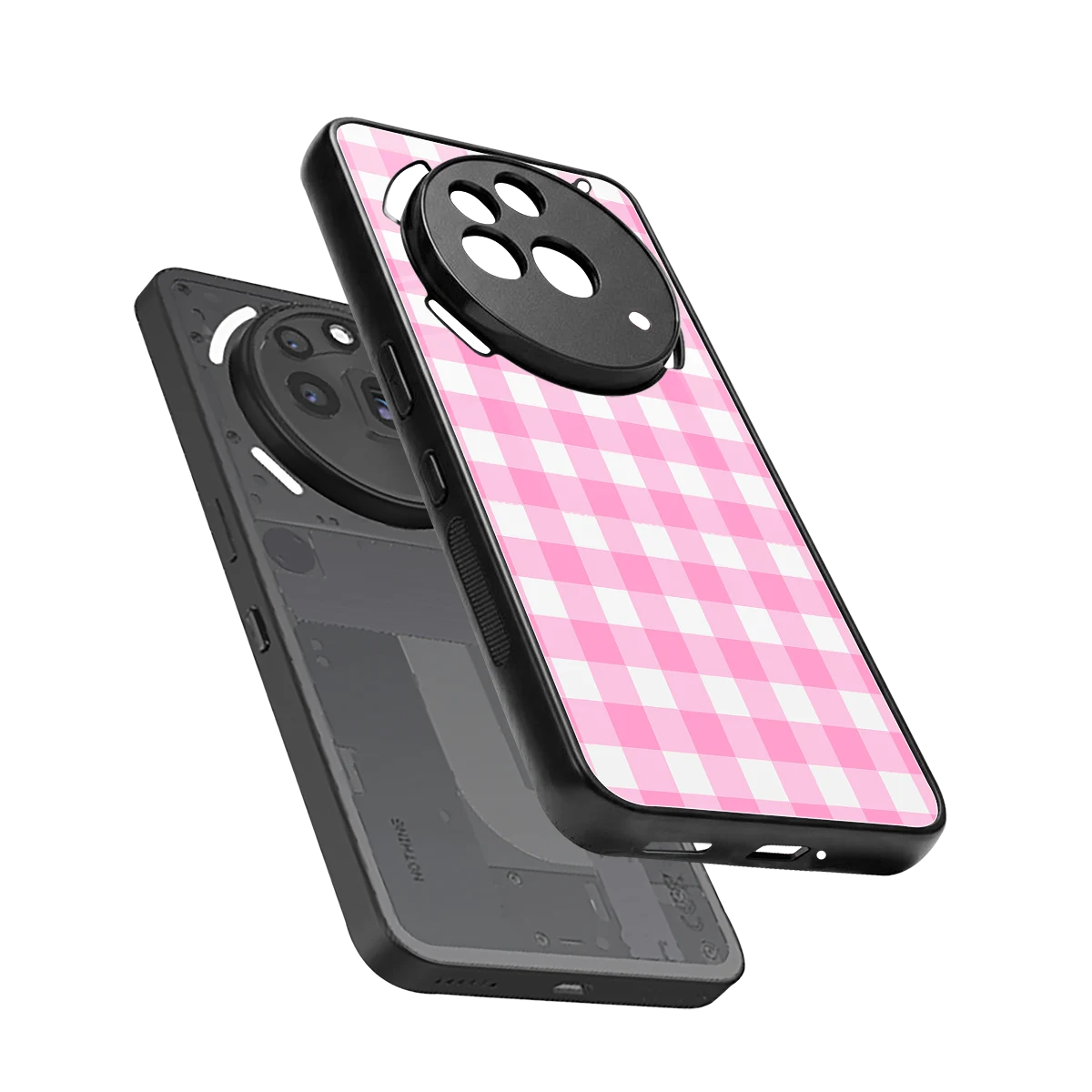 Hankie Harmony sleek nothing phone 3a pro cover with tempered glass back and TPU edges