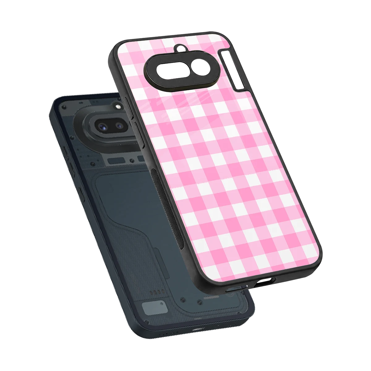 Hankie Harmony sleek nothing phone 4a cover with tempered glass back and TPU edges