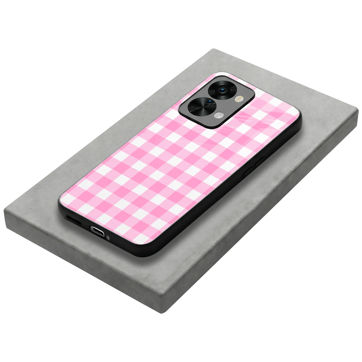 Hankie Harmony stylish phone case for oneplus nord 2t | glossy glass and slim fit