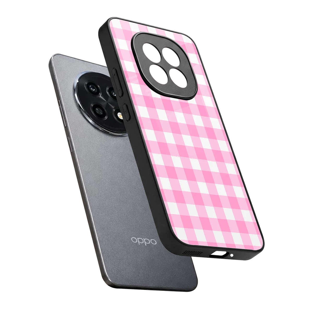 Hankie Harmony sleek oppo f29 pro 5g cover with tempered glass back and TPU edges