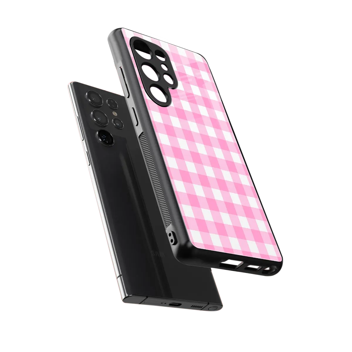 Hankie Harmony sleek samsung galaxy s25 ultra cover with tempered glass back and TPU edges