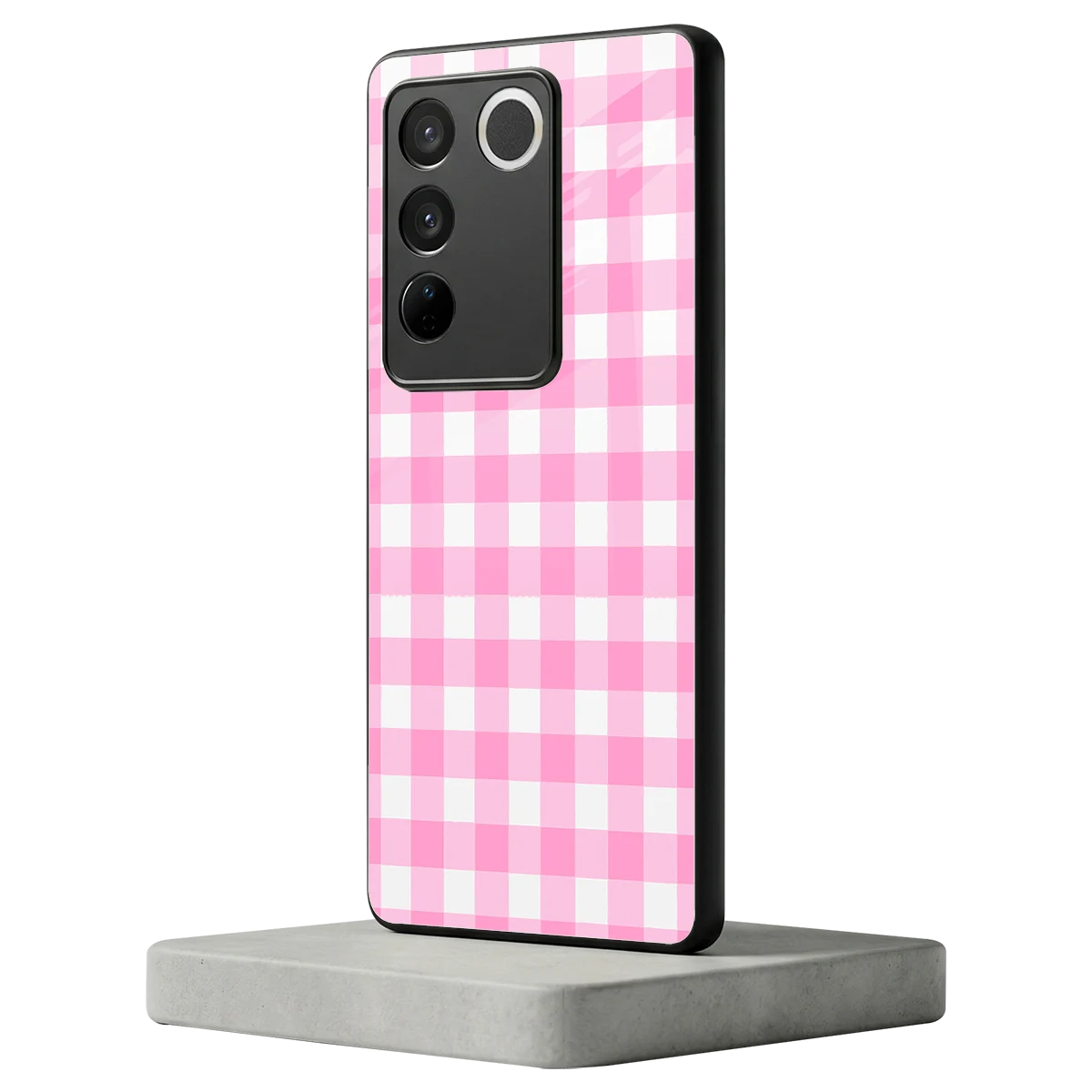 Hankie Harmony vivo v27 5g mobile cover | shockproof glass phone case