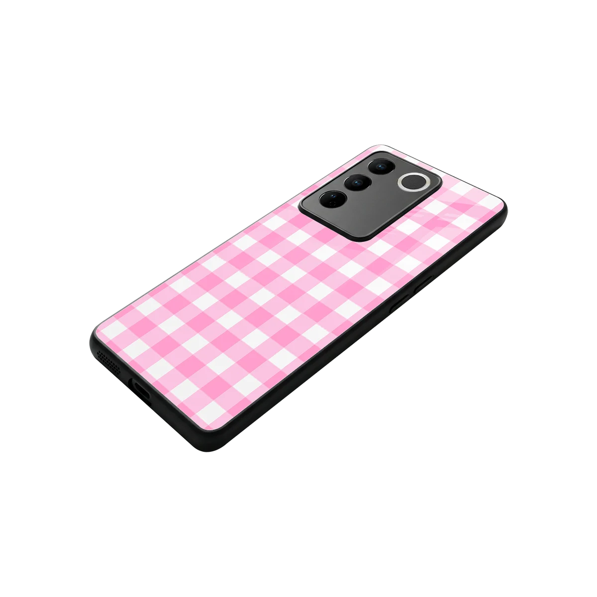 Hankie Harmony stylish phone case for vivo v27 5g | glossy glass and slim fit