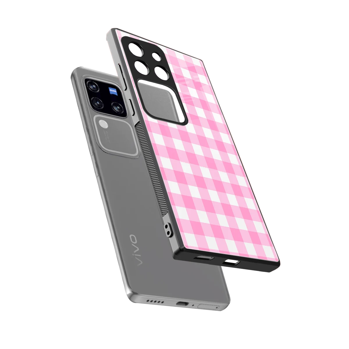 Hankie Harmony sleekvivo v30 pro cover with tempered glass back and TPU edges