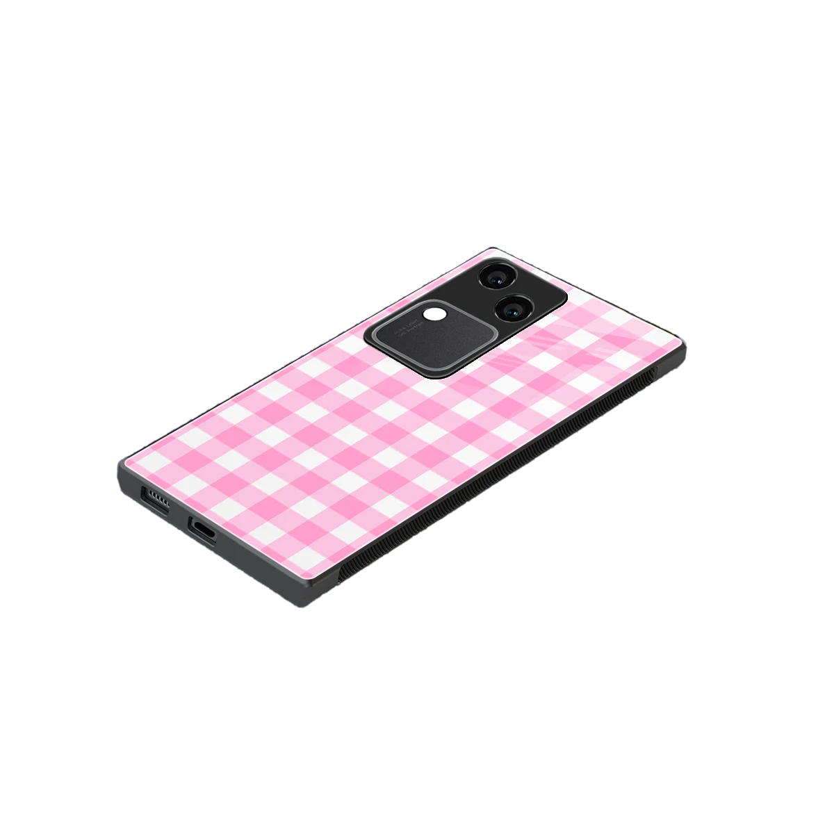 Hankie Harmony stylish phone case for vivo v30 | glossy glass and slim fit