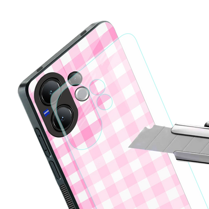 Hankie Harmony stylish phone case for vivo v60 | glossy glass and slim fit