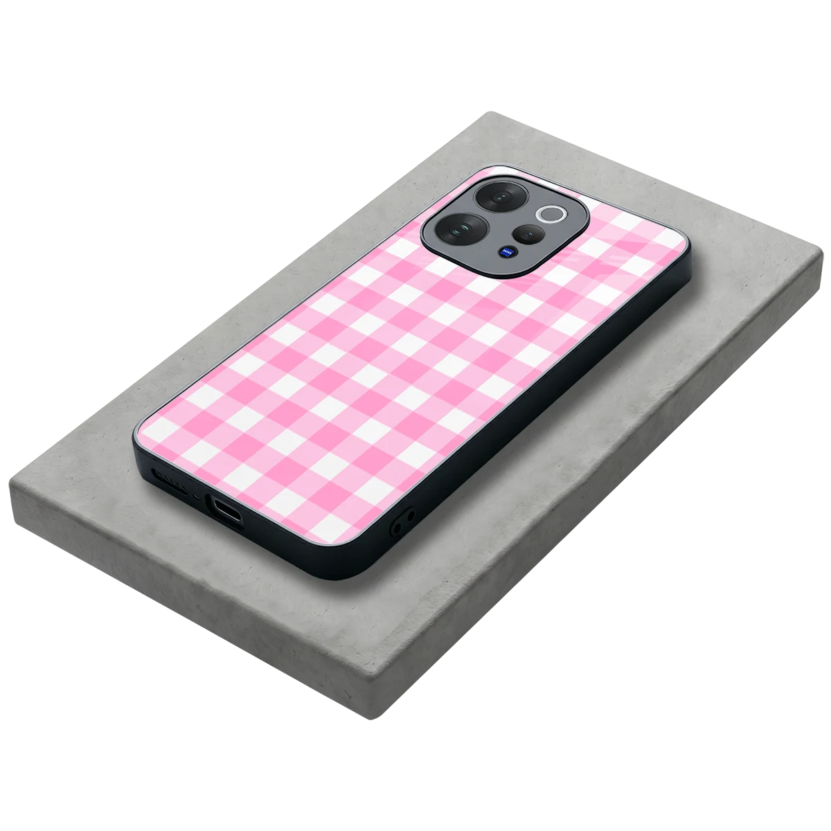 Hankie Harmony stylish phone case for vivo v70 elite | glossy glass and slim fit